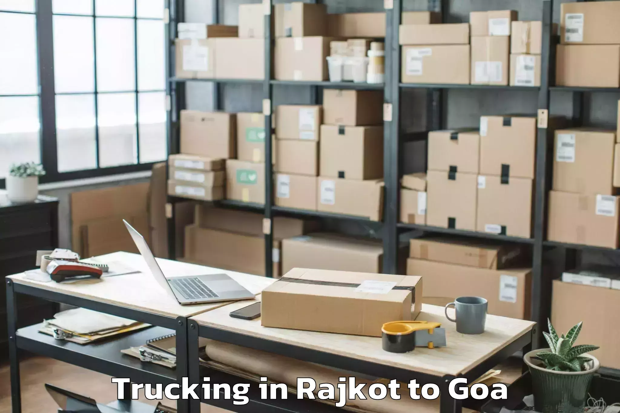 Quality Rajkot to Morjim Trucking